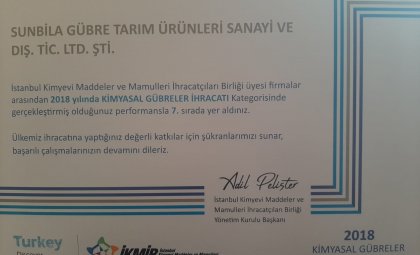 İKMİB 2018 İHRACATIN YILDIZLARI